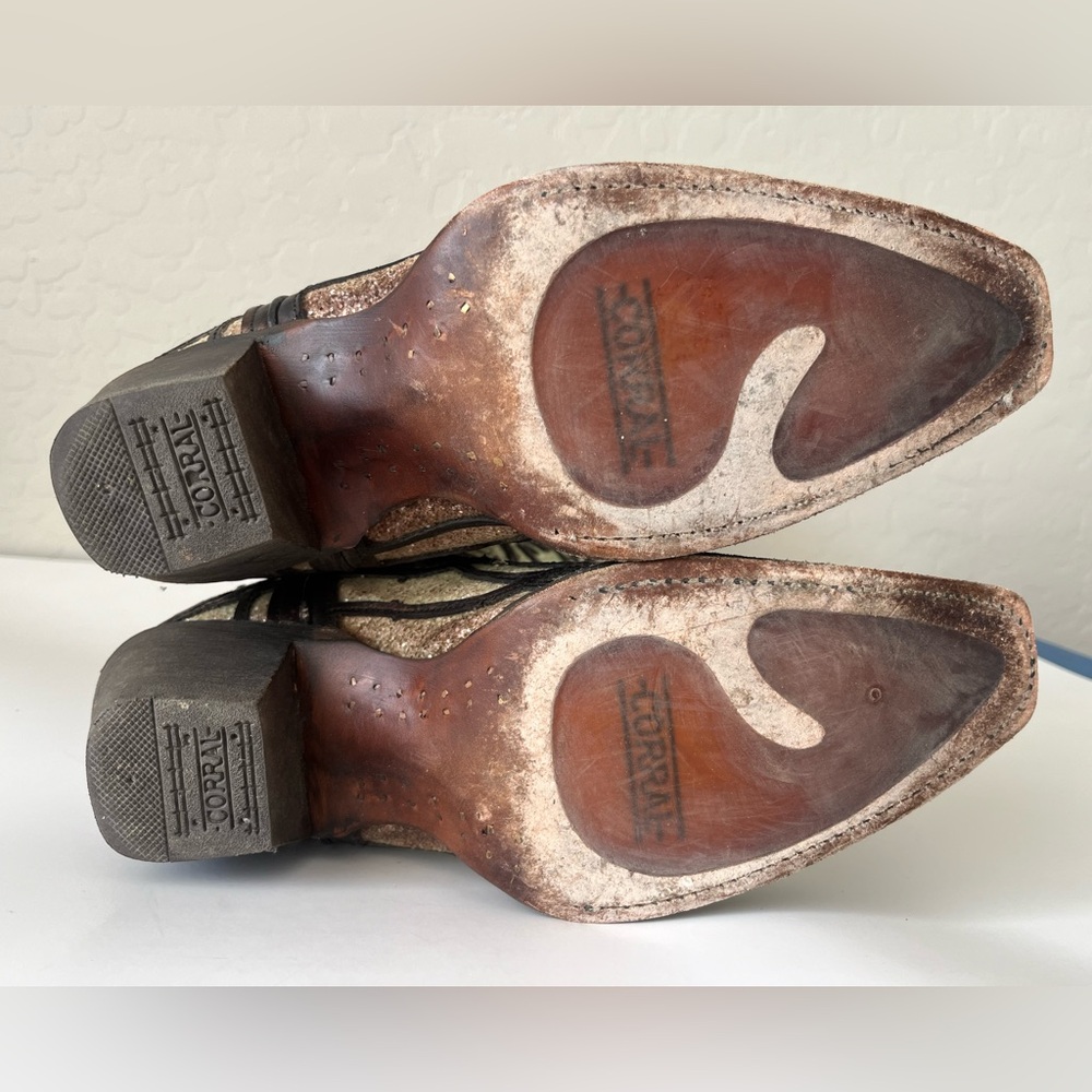 Corral glitter western boots bronze snip toe 9 - Picture 9 of 14